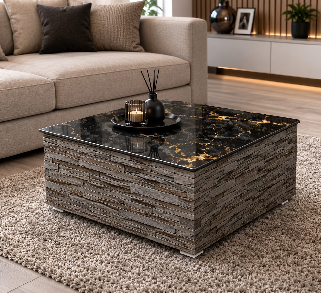 Dlažba Black Gold 60 × 60 cm