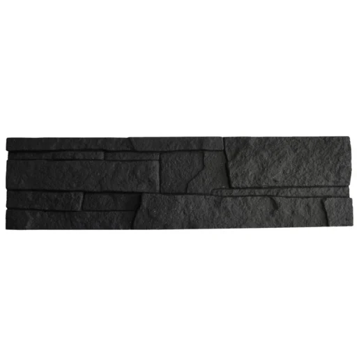 Obklad Fineza Aral antracit 38 × 10 cm reliéfna ARALAN